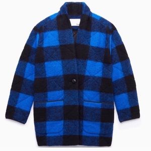 Aritzia Wilfred Free Cecile Blue/Black Coat